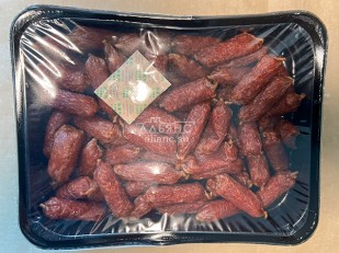 КВАНТОРГ Ушки по-тайски с соусом кимчи 150гр/уп: Колбаски (ВЕНГЕРСКИЕ) с/к (по 0,5кг)