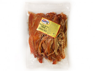 Камбала с икрой холодного копчения: Кальмар со вкусом краба (Мясо краба)