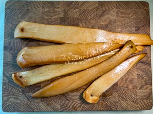 Кета стейк: Кальмар палочки х/к