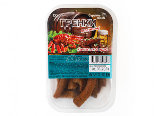 Лаваш со вкусом красной икры: Сурские гренки Камчатский краб (100 гр)
