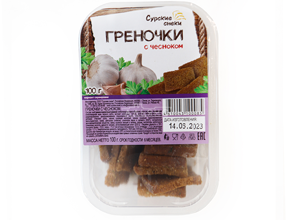 Сурские гренки с Чесноком (100 гр) в Чите