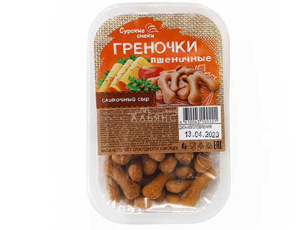 Сурские (ПШЕНИЧНЫЕ) Сливочный сыр (100 гр) в Чите