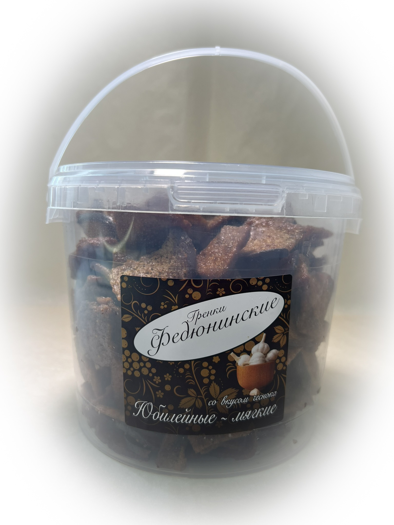 Гренки "ФЕДЮНИНСКИЕ" "Чеснок" (ведро 900 гр.) в Чите