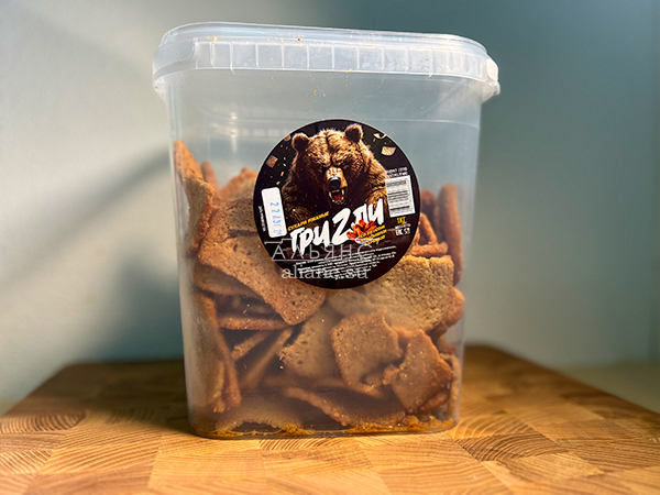 Ведро Ржаные гренки со вкусом Крылышки Барбекю (1 кг) в Чите