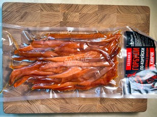 Пелядь холодного копчения: Горбуша соломка по-корейски