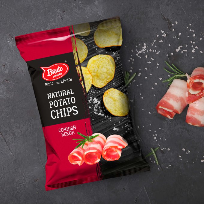 Картофель «Бруто» со вкусом бекона 130 гр. в Чите